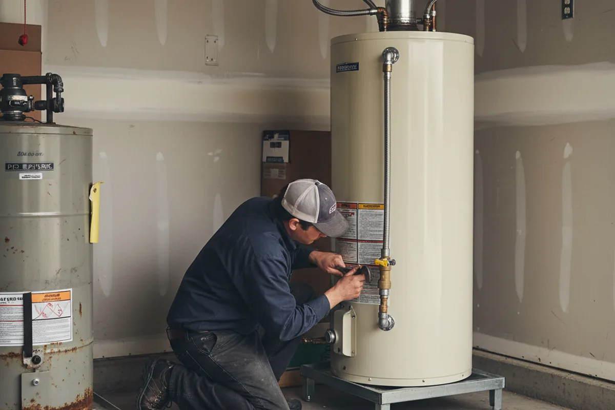 Water heater and shutoff valve replacement in Redbird